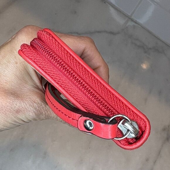 Coach Wristlet Y2K Wallet Jacquard Signature Logo Neon Leather Wristlet Wallet - Picture 10 of 16